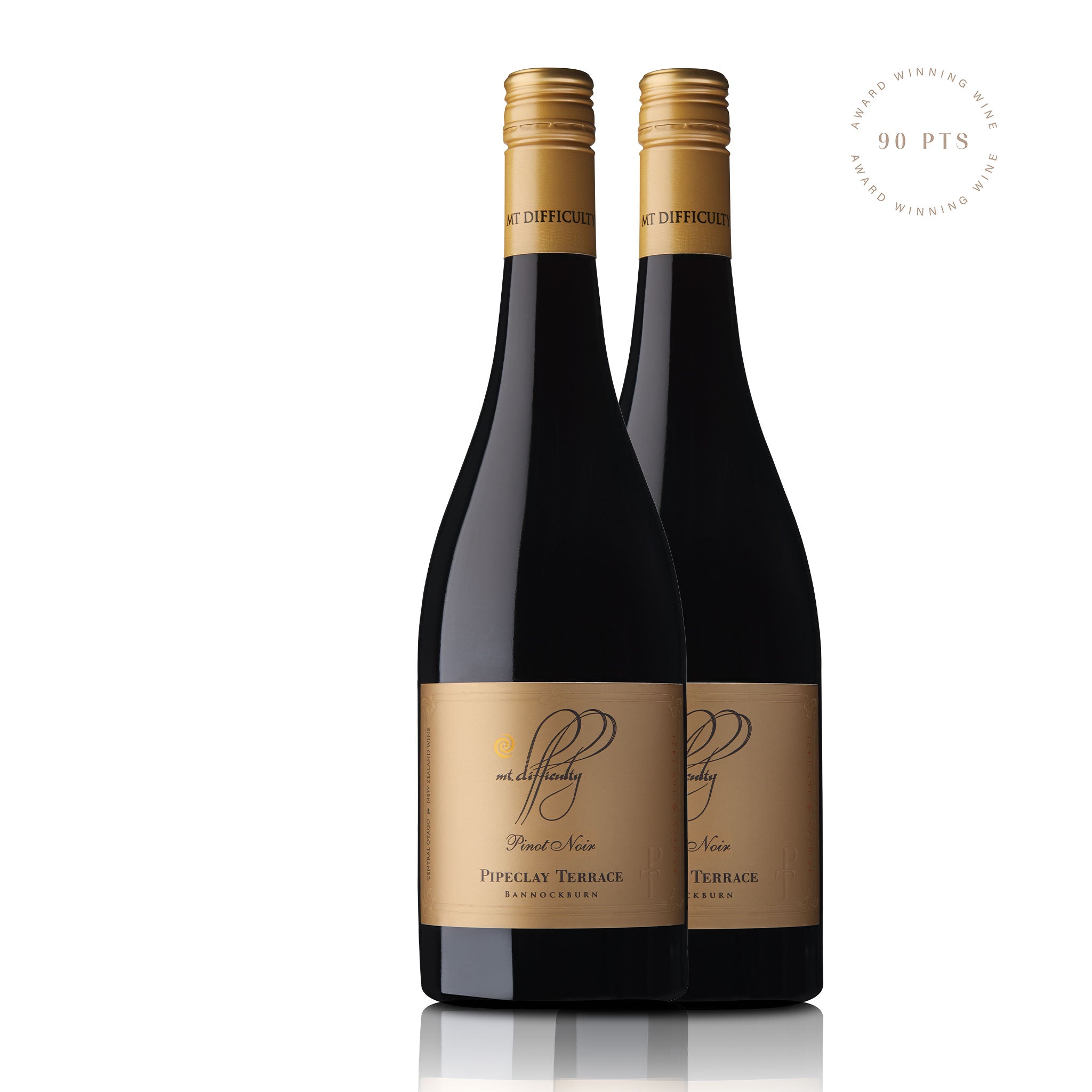 Mt Difficulty <br>Single Vineyard Pipeclay Terrace Bannockburn Pinot Noir 2018 Twin pack