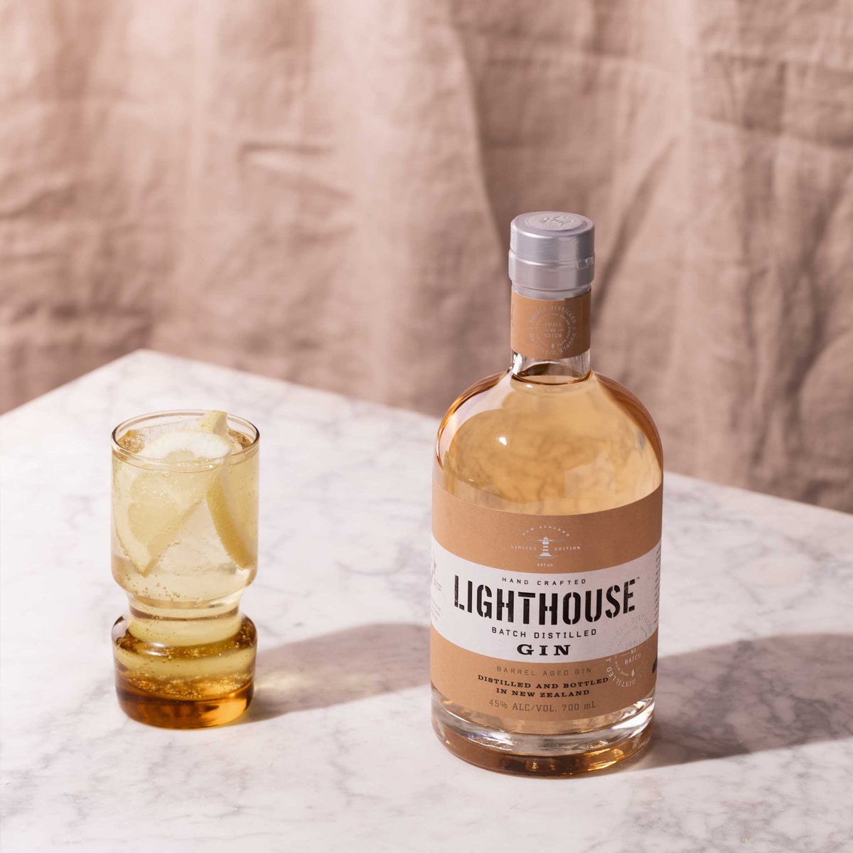 Lighthouse Gin Barrel Aged 700ml | 1 bottle | New Zealand Craft Gin