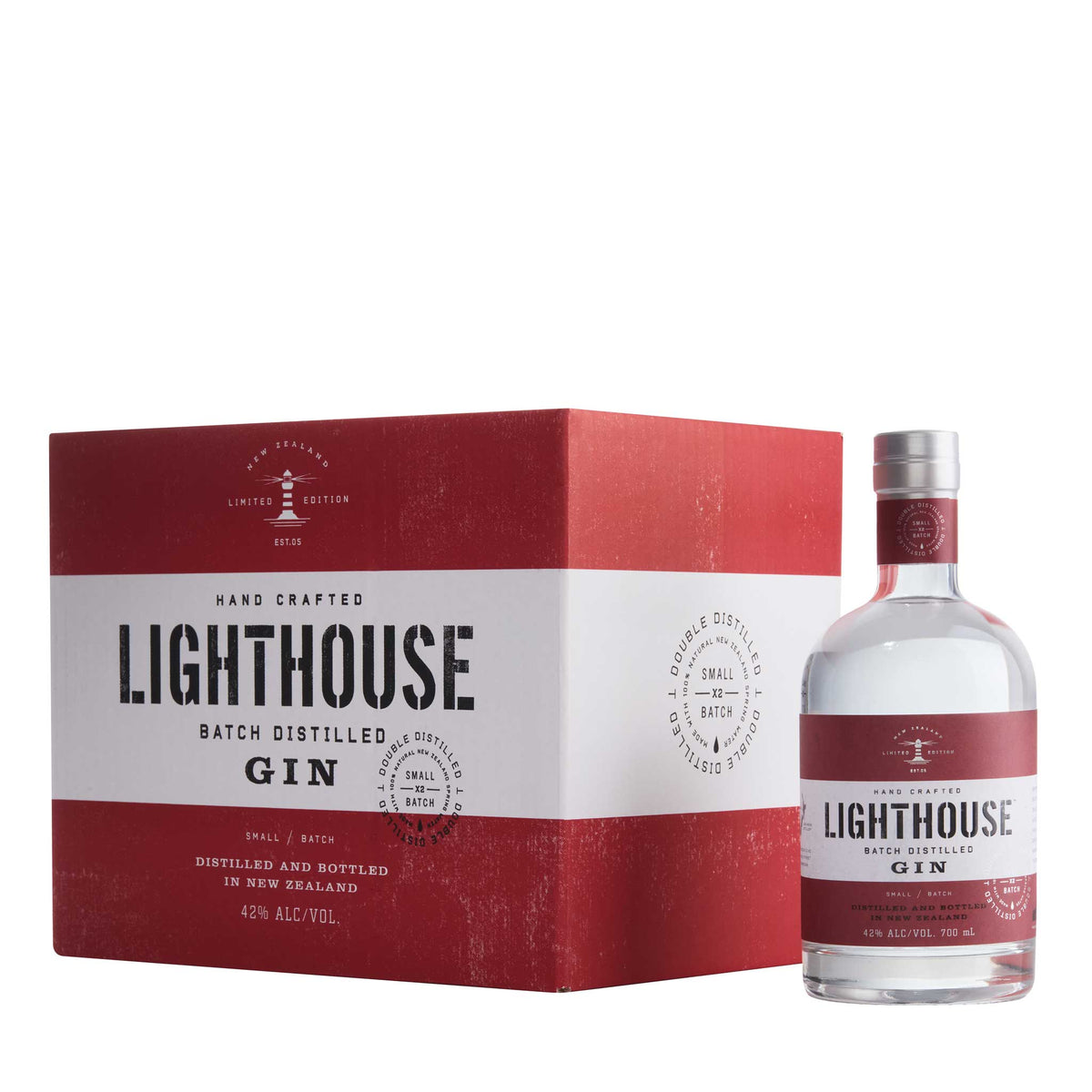 Lighthouse Gin Original 700ml | 6 bottle case | New Zealand Craft Gin